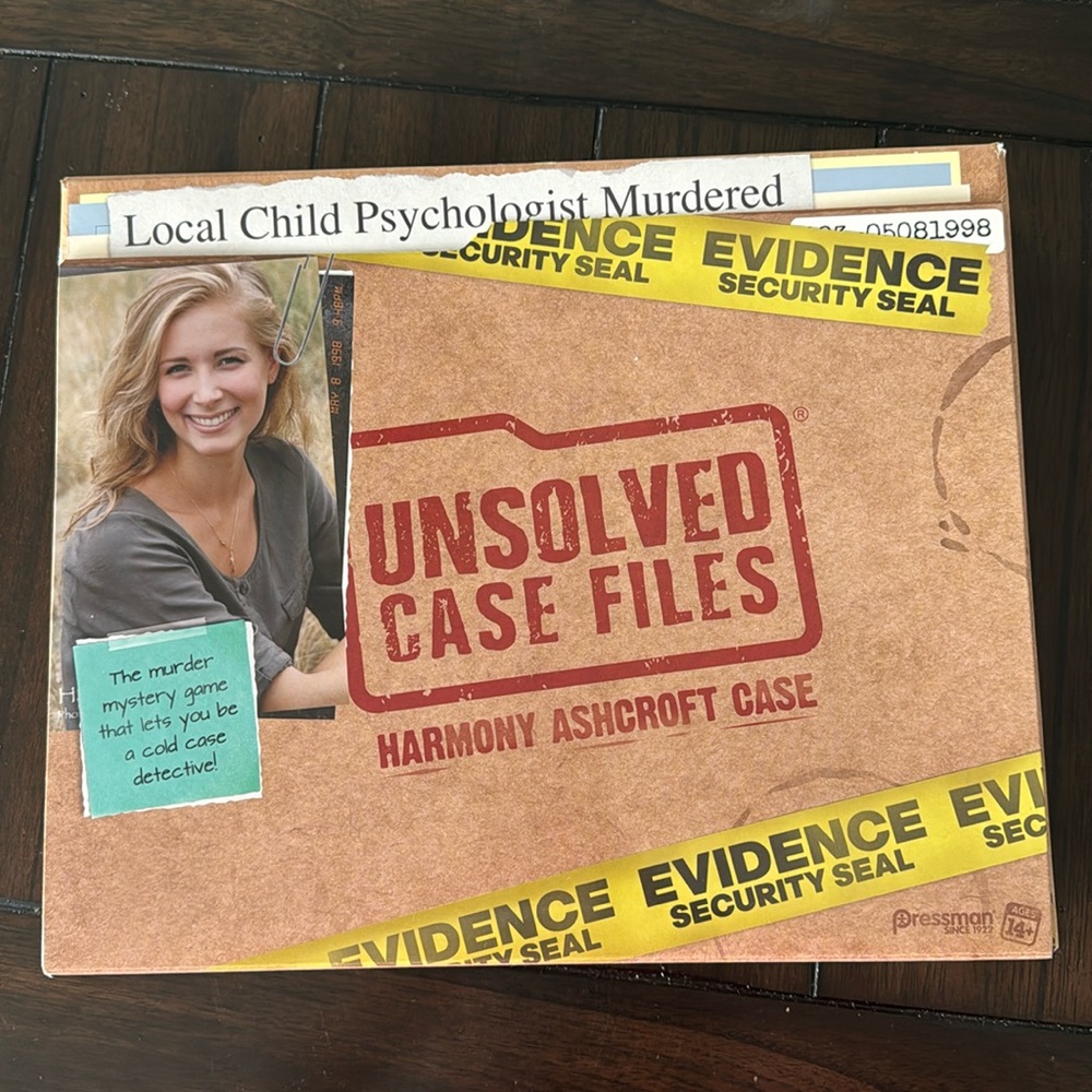 Unsolved Case Files Detective Game Harmony Ashcroft Case